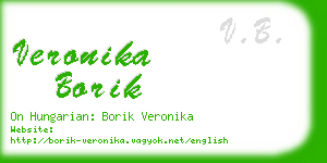 veronika borik business card